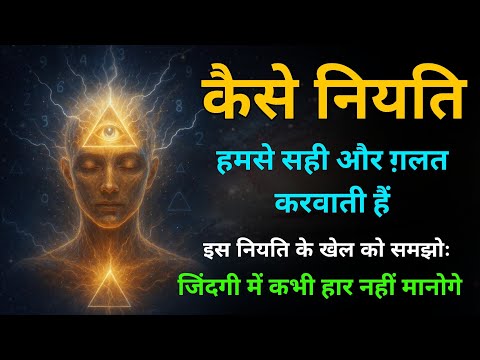 नियति कैसे फैसला करवाती है? मन, कर्म और ब्रह्मांड का रहस्य 🙏 #spiritualjourney #universe
