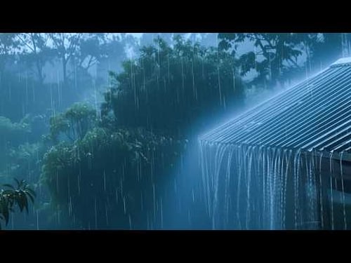 Heavy Stormy Night with Torrential Rainstorm & Very Huge Thunder ⚡⛈ Thunderstorm Sounds for Sleeping