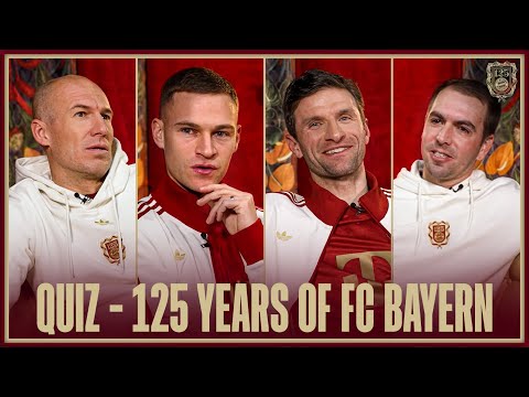 Who knows FC Bayern best? 🤔 Quiz with Robben, Lahm, Müller & Kimmich for the 125th anniversary!