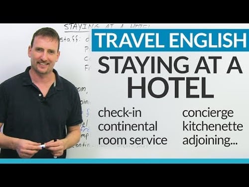 Real English for staying at a HOTEL