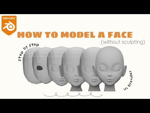 Modeling face in blender WITHOUT SCULPTING