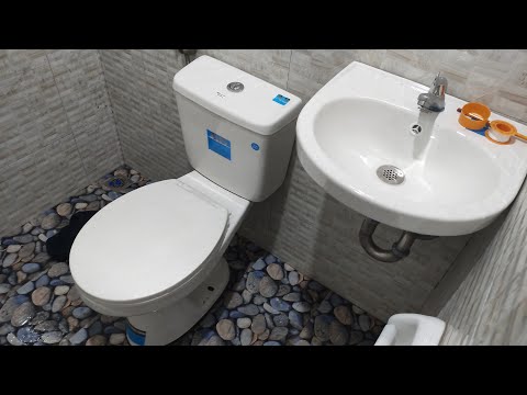 step by step water closet and lavatory installation