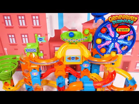 ¡Video de aprendizaje de juguetes para niños con el colorido laberinto de canicas de VTech!