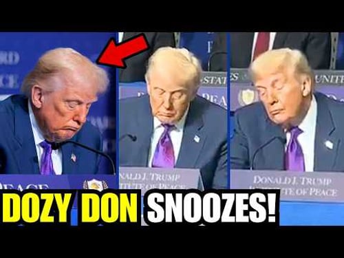 Sleepy Trump SLIPS INTO COMA on world stage