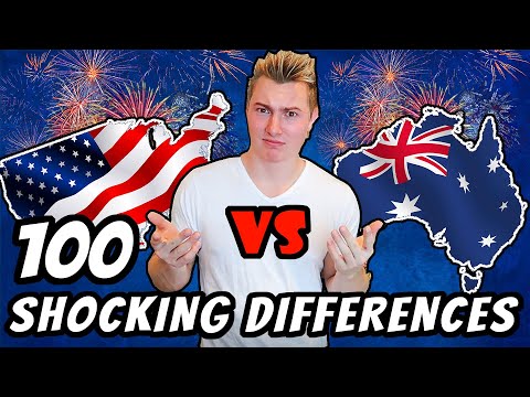 100 DIFFERENCES Between AMERICA and AUSTRALIA