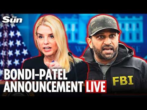 LIVE: US Attorney General & FBI Director speak at Department of Justice