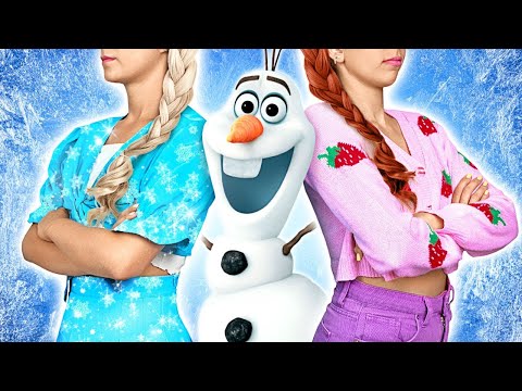 DIY Cosmetics Challenge! Elsa VS. Anna โ๏ธ๐