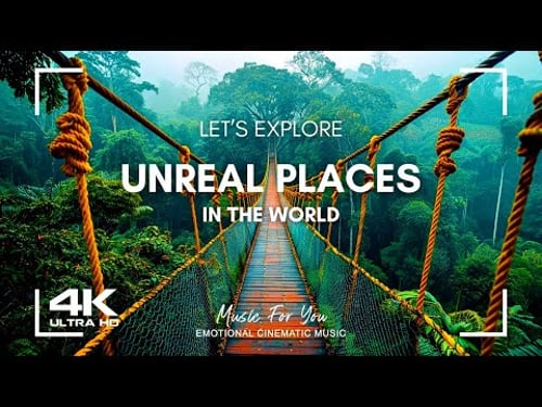 🌿 Exploring UNREAL PLACES on Earth in 4K HDR (60FPS, Dolby Vision) | Green Ambience Nature Film