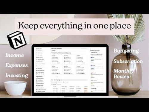 My Ultimate Notion Finance Template for All-in-One Money Tracking!