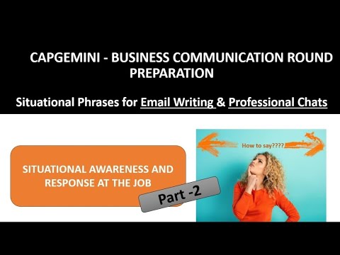 Capgemini Communication Skills Practice | Email & Chat Round Preparation (part 2)