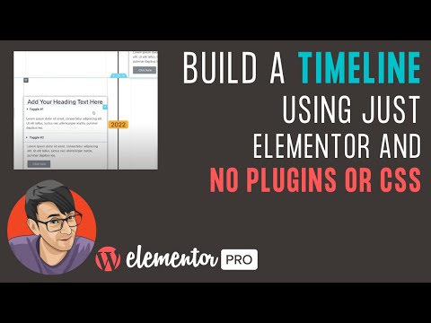Build a Timeline using just Elementor and no Plugins or CSS