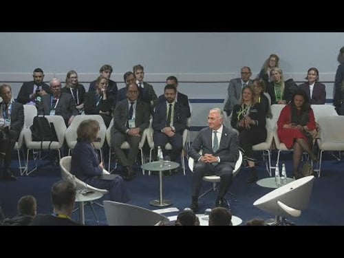 گفتوگوی شاهزاده رضا پهلوی با کریستین امانپور در کنفرانس مونیخ