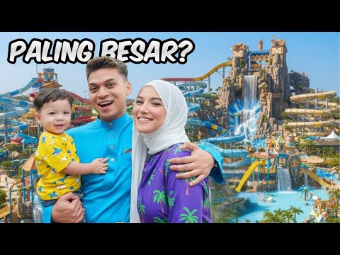 RIAZ 1st TIME KE SUNWAY LAGOON ‼️‼️ CAMERA JATUH DALAM AIR ⁉️