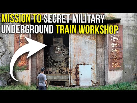 Exploring a secret military underground train workshop | ABANDONED