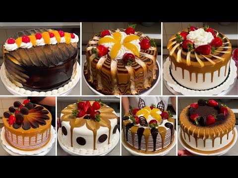 recopilación de los mejores decorados de tortas con dulce de leche y chocolate