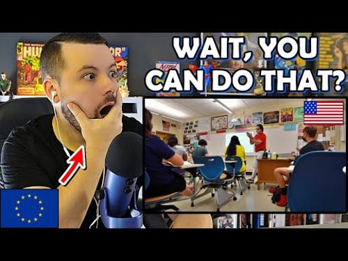 European Reacts: American Public High School