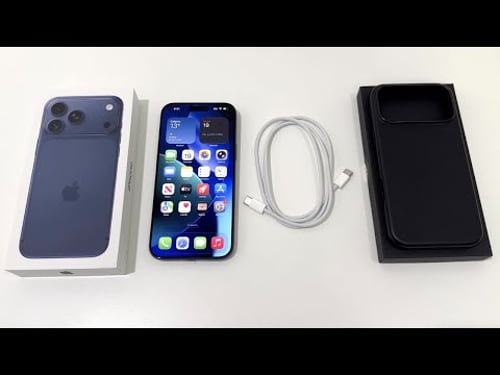 iPhone 17 Pro Max Unboxing: Deep Blue!