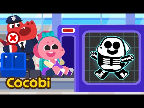 Airport X-ray Rules | Songs for Kids | Cocobi