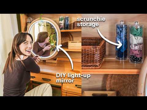 How to SERIOUSLY makeover your messy vanity (organization + DIY hacks)