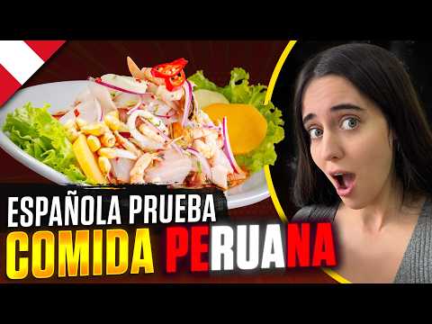 I try PERUVIAN FOOD for the FIRST TIME at a RESTAURANT 🇵🇪 Ceviche, Inca Kola...