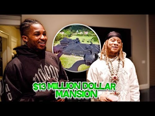 Trippie Redd's $13 Million BLACKED OUT Mansion Tour!!