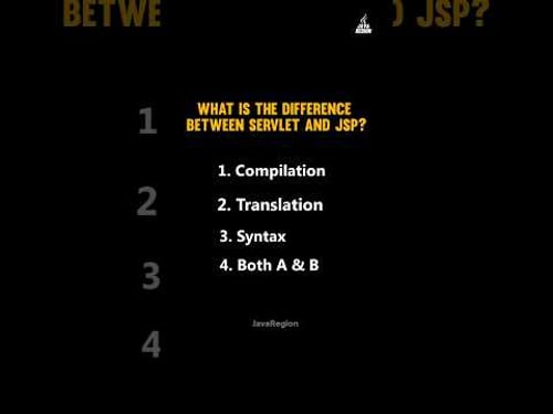 What is the difference between servlet and JSP?