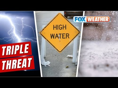 Wide Swath Of US Braces For Weekend Triple Threat Of Severe Storms, Floods And Snow