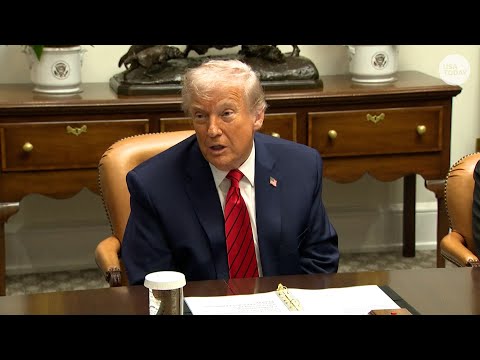 President Donald Trump reacts to interest rate cut, inflation after Fed Chair Jerome Powell speech