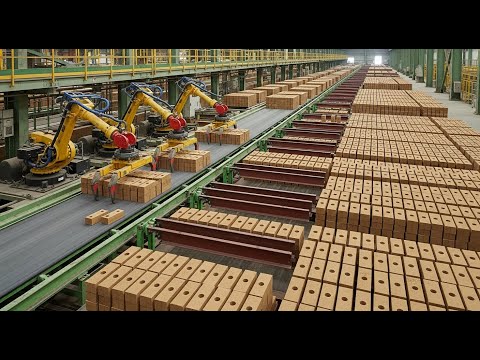 Large Scale Production of Clay Bricks and Pottery. Unbelievable Process! Compilation