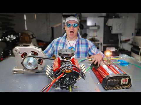 I Built A Mini V-8 Generator That Actually Works