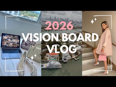 Making My 2026 Vision Board (& how i make my dreams come true) โจ