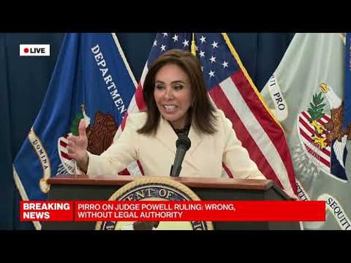 Jeanine Pirro Vows To Appeal Judge’s Decision on Fed Subpoenas (Full Press Conference)