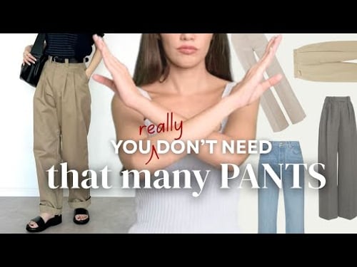 You ONLY Need 5 PANTS to Match Your Every Outfit | Wardrobe Essentials