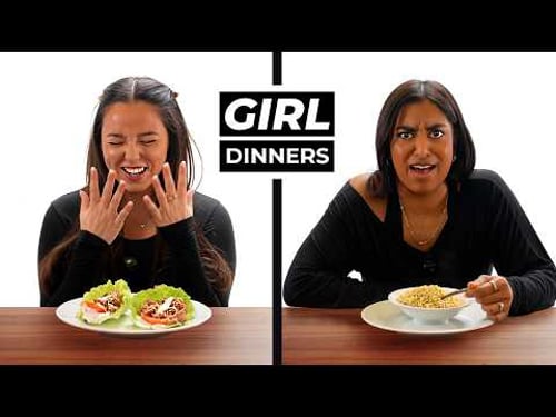 Girls Try Each Other’s Girl Dinners (again)