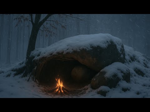 Lost in the Wilderness - How to NOT Freeze to Death! Winter Survival & Bushcraft (No Tent or Bag)