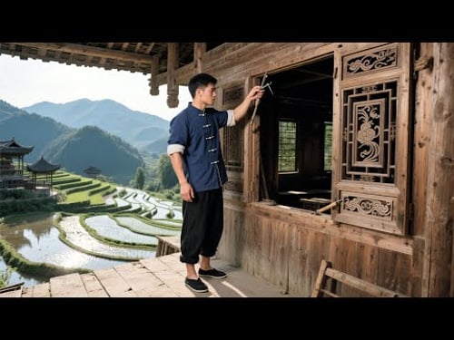 🌲The whole village asked me! I turned my grandfather's broken wooden building into a fairy homestay✨