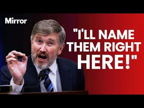 Republican Congressman names people he wants INVESTIGATED over the Epstein files in shock speech