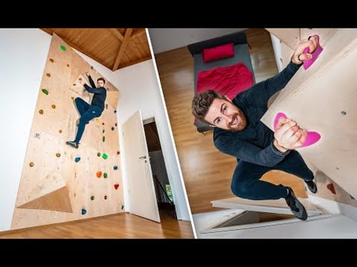 Eigene Kletterwand bauen im Schlafzimmer!