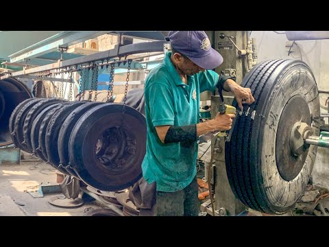 How old Tyres are Remanufacture in Factory with Hot Retreading Technique || Tires Retreading Process