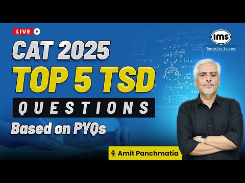 P1 - Top 5 Time, Speed & Distance Questions for CAT 2025 based on PYQs | Parmeshwar Sharma