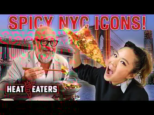 NYC Classics: SPICY EDITION! Pizza, Halal Cart + Chinese with Andrew Zimmern | Heat Eaters