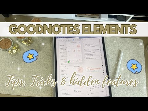 GoodNotes Elements Tool | Best Tips, Tricks & Hidden Features | + Create a digital sticker tutorial