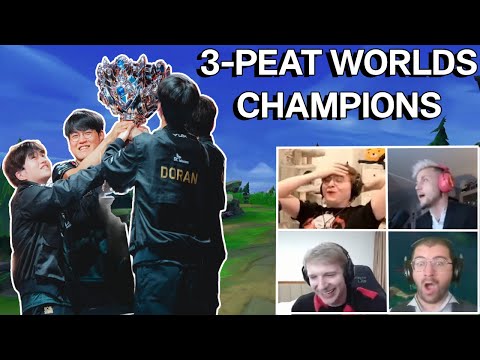 "The Greatest Team of All Time" Streamers React to the Most Insane Worlds Finals | T1 vs KT