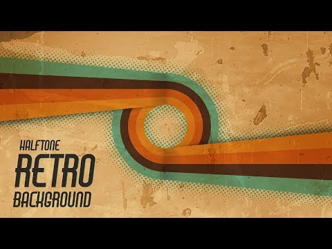 How to Create Retro Background with Halftone in Illustrator