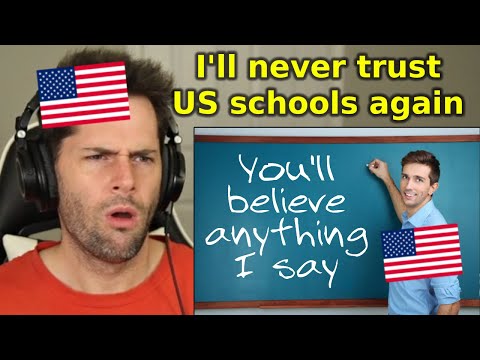 American Reacts to "The Biggest Lies Taught in American Schools"