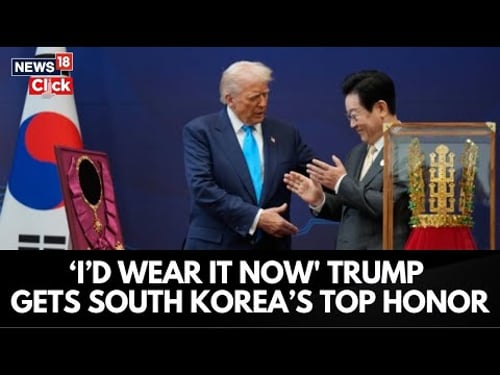 Trump In South Korea | Donald Trump Receives South Korea's Highest Honor- The Golden Crown | N18G