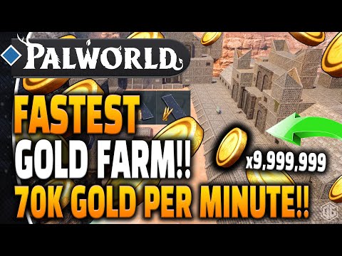 Palworld - GET RICH QUICK - 70k Gold per MINUTE + INFINITE AMMO!!