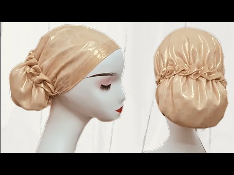 Астарлы Aжар тюрбан тігу. Готовый тюрбан. Дайын орамал.Turban sewing. Из шарфа тюрбан.