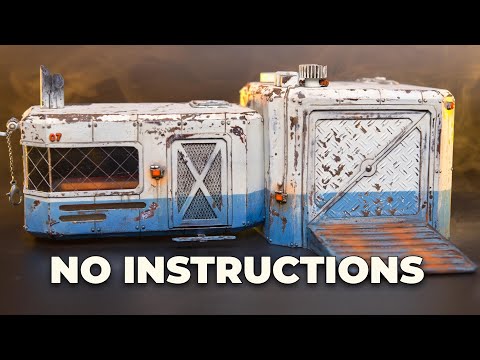 SCRATCH BUILT Scifi Building for Warhammer 40k, Star Wars Legion, Necromunda, and more!