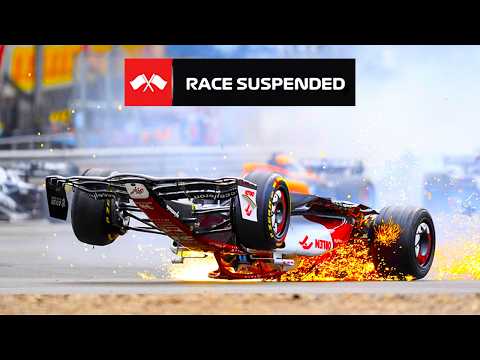 F1 Crashes But They Get Increasingly Scarier...